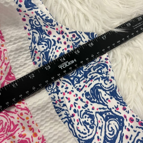 Lilly Pulitzer Delia Indigo Star Crush Print Vintage Dobby Shift Dress Size 6 - Picture 8 of 10